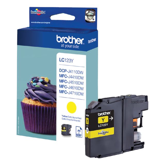 Bruder - Inkcartridge Bruder LC -123y Geel | 1 Stück