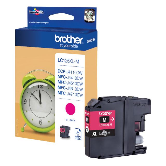 Bruder - Inkcartridge Bruder LC -125xlm rot | 1 Stück | 5 Stücke