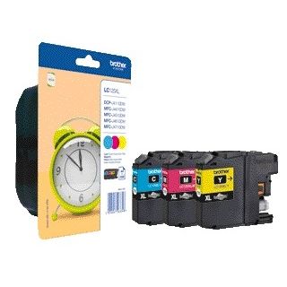 Brother - Cartouche d'encre LC-125XLRBWBP 3 couleurs