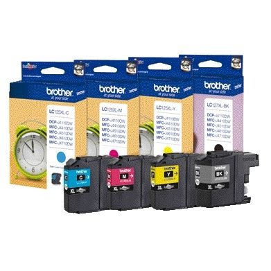 Brother - Ink cartridge LC-127XLVALBP black + 3 colors