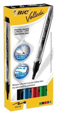 BIC -  Whiteboardmarker  liquid rond m assorti | 96 stuks
