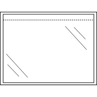 Cleverpack -  Paklijstenvelop  zk onbedrukt 165x112mm | 10 stuks