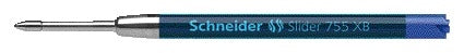 Schneider - Ballpoint pen refill 755 Slider extra wide blue | 10 pieces