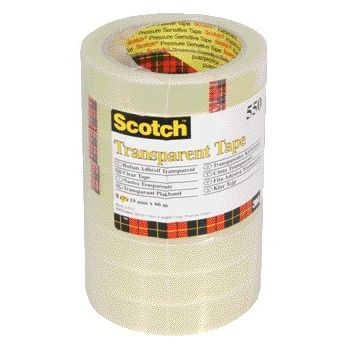 Scotch - Nastro adesivo 550 19mmx66m trasparente 8 rotoli