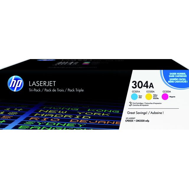 HP - Tonercartridge hp cf372am 304a 3 kleuren