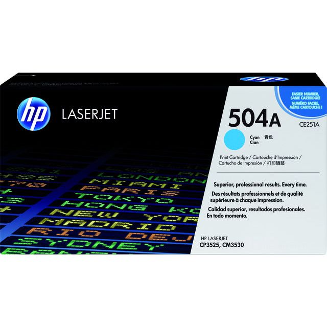 HP - Tonercartridge CE251A 504A blauw