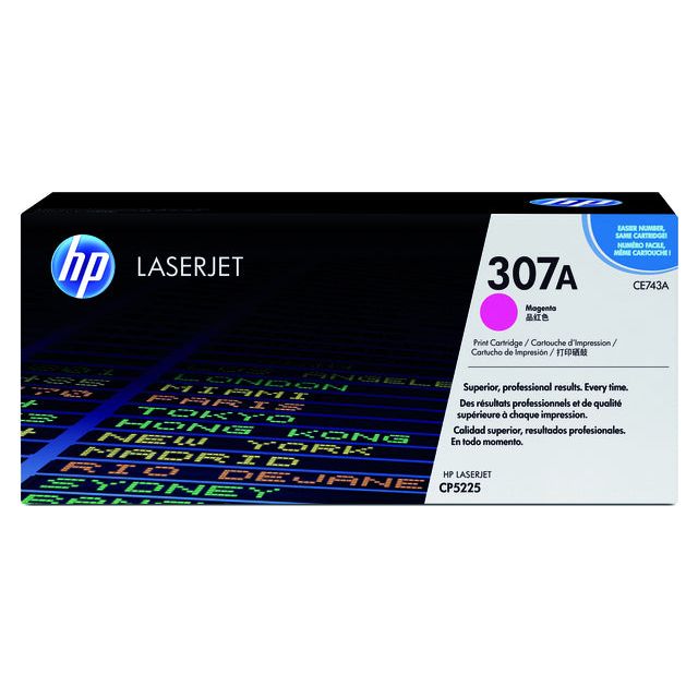 HP - toner 307A, 7 300 pagina's, OEM CE743A, magenta