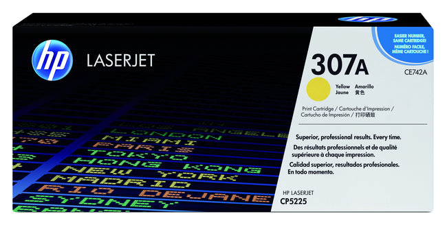 HP - toner 307A, 7.300 pagine, OEM CE742A, giallo