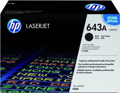 HP -  643A originele zwarte LaserJet tonercartridge