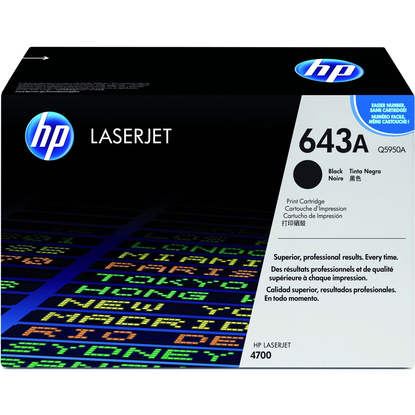 HP -  643A originele zwarte LaserJet tonercartridge