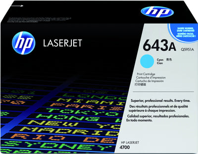 HP - Cartuccia toner q5951a 643a blu