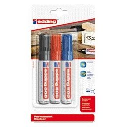 Edding - Felt-tip pen 500 diagonal assorted 2-7mm blister of 3 pieces