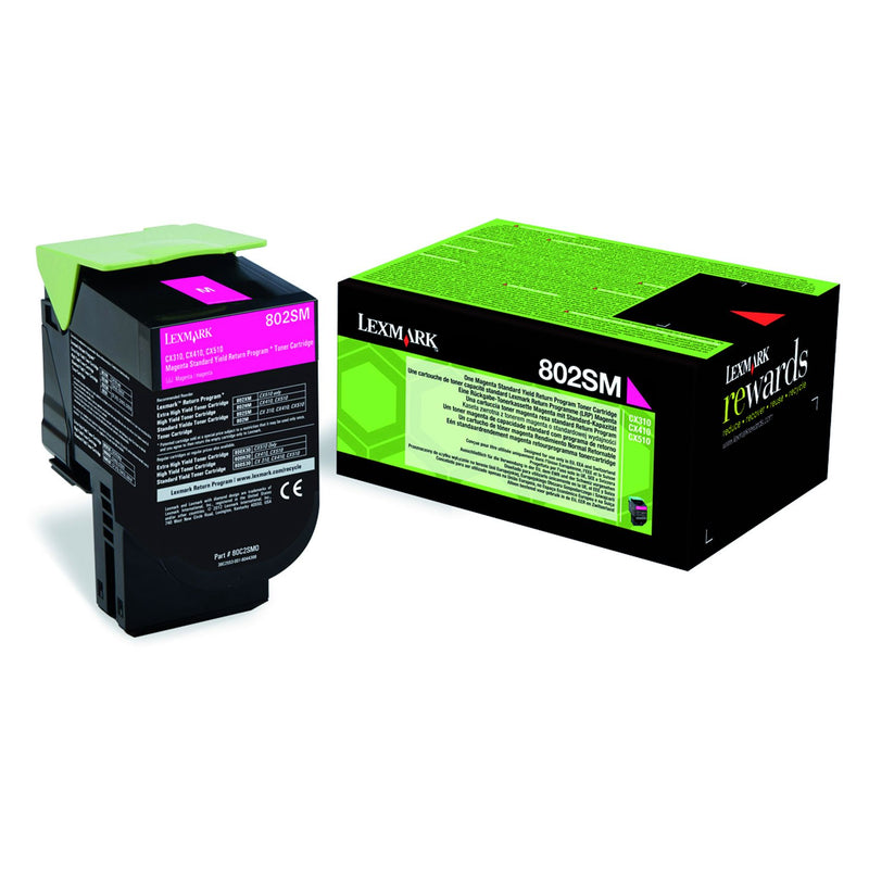Lexmark - Cartucho de tóner 80c2sm0 prebate rojo