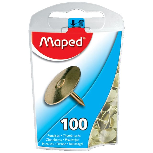 Mappé - Punaises Mapted Messing | Distributeur de 100 pièces