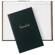 Atlanta - Register correspondence book Djois classic black