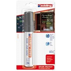 Edding -  Krijtstift  4090 window schuin 4-15mmzwart bister à 1 stuk | 6 stuks