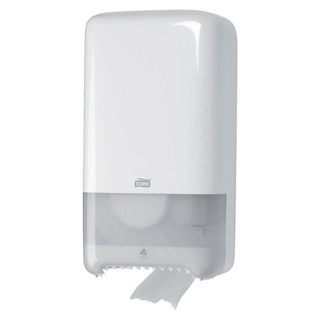 Tork - Dispensateur de papier toilette Twin T6 White 557500 | 1 pièce