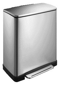 EKO - Pedal bin E-Cube 18+28 liters stainless steel