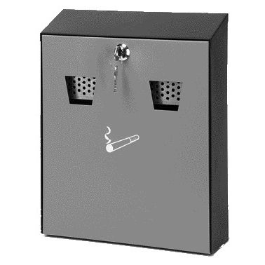 Vepa Bins - Wall-mounted ashtray with inner bucket black/grey