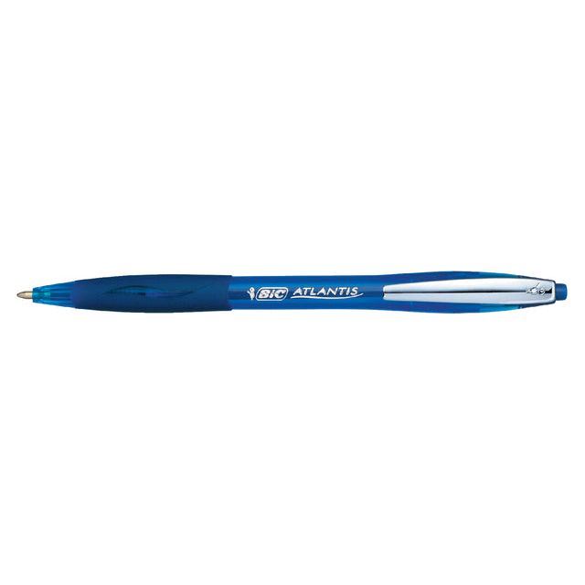 BIC - Ballpen BIC Atlantis Soft Clic m Blue | Außenschachtel ein 12 Stück