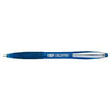 Bic - Ballpoint pen Atlantis soft metal clip clic medium blue | 12 pieces