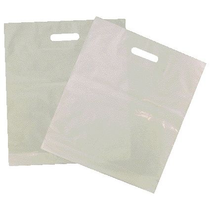 Office - Carrying bag neutral 450x500mm 50Mu white 500 pieces