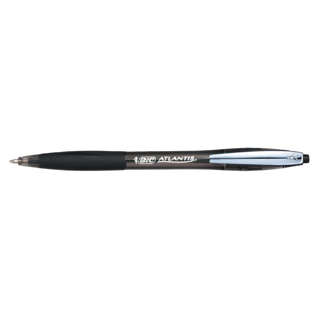 Bic - balpen Atlantis Soft 1 mm, zwart