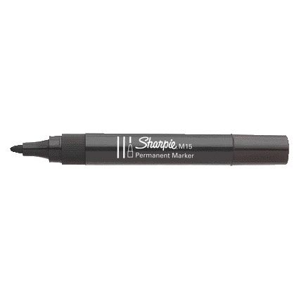 Sharpie - Rotulador redondo M15 1,8 mm negro | 12 piezas