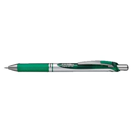 Pentel - Gel Writer BL77 Energel verde medio | 12 piezas