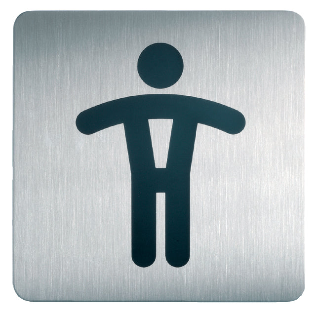 Durable - Infobord pictogram 4954 vierkant wc heren 150mm