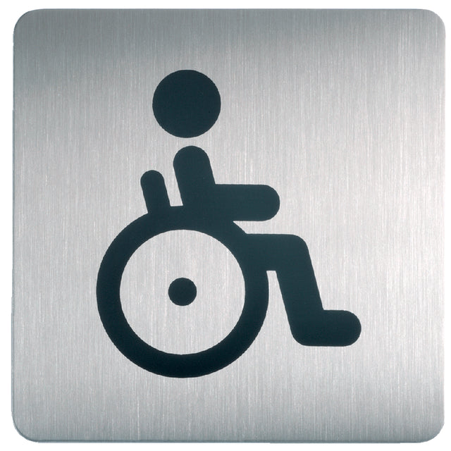 Durable - Infobord pictogram 4959 vierkant WC invalide 150mm