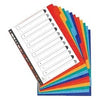 Exacompta - Tabs 11-hole extra wide 12-piece cardboard | 15 pieces