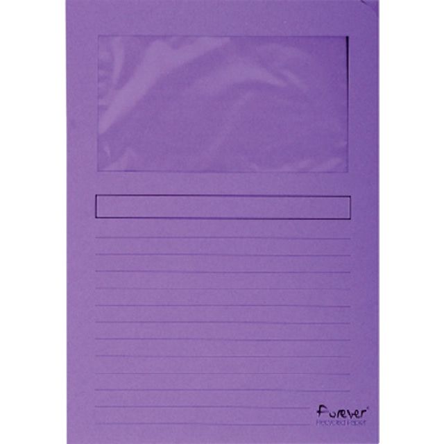 Exacompta - dossier de fenêtre exacompta pour toujours lmap 120gr violet | Prendre 100 pièces