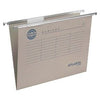 Quantore - Hängemappe Djois Folio Frontal Recycling V-Boden 250gr grau | 25 Stück