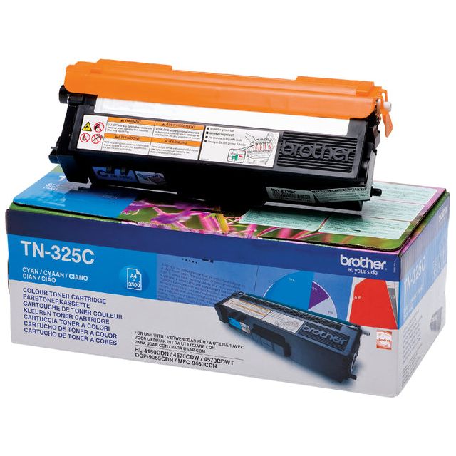 Brother - Toner, 3.500 pagina's, OEM TN-325C, cyaan