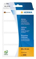 HERMA -  Etiket  adres 4300 88x35mm zig-zag 250st
