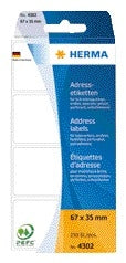 HERMA -  Etiket  adres 4302 67x35mm zig-zag 250st
