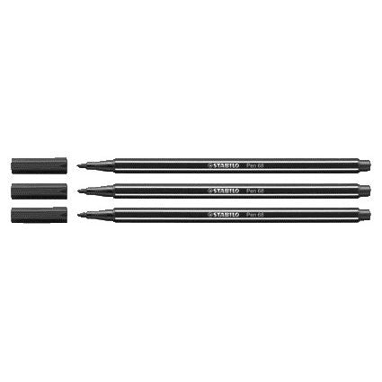 STABILO - Felt-tip pen 68/46 medium black