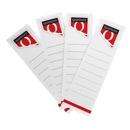 Quantore -  Rugetiket breed 60x290mm zelfklevend wit 10 stuks