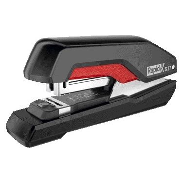 Rapid - Cucitrice da tavolo Supreme mezza striscia s27 30 fogli nero/rosso