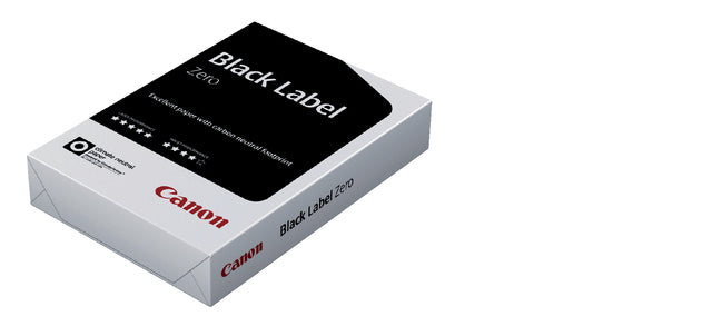 Canon - Copier Paper Black Label Zero A4 80gr White | Pak une feuille de 500 | 5 pièces