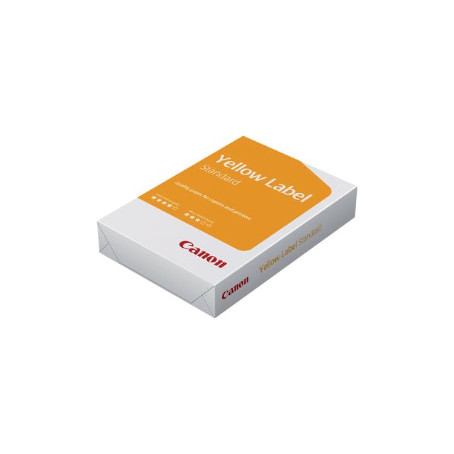 Canon - Copier Paper Label Yellow Label A4 80gr White | Pack de 500 feuilles