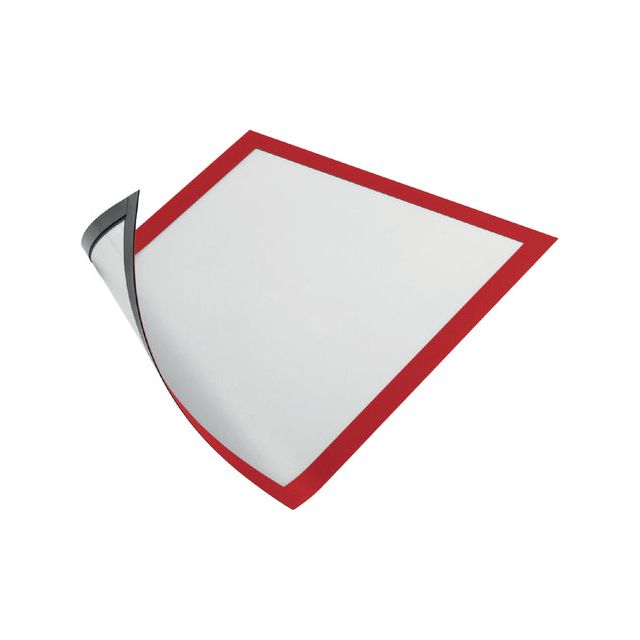 Durable - Duraframe magnetisch kader, ft A4, rood, pak van 5 stuks