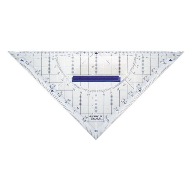 Staedtler - Geodriehoek 568 220mm transparant | 10 stuks