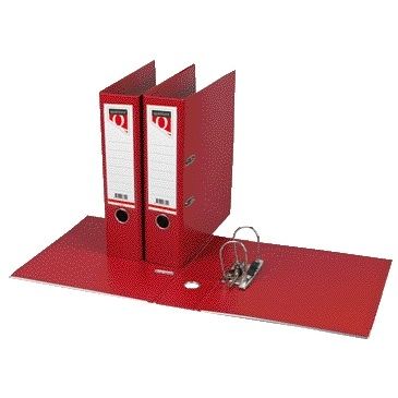 Quantore - Ordner A4 80mm PP rouge foncé | 10 pièces