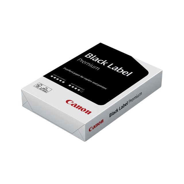 Canon - Kopieerpapier Black Label A4 80gr wit 500vel | 5 stuks