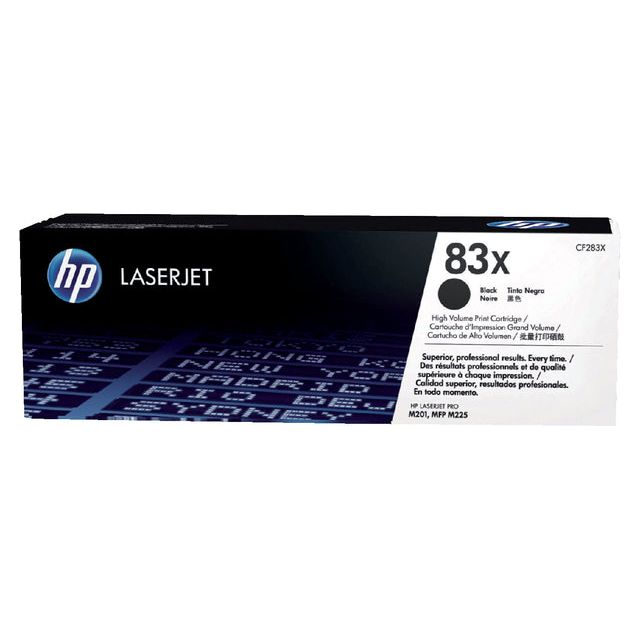 HP - toner 83X, 2 200 pagina's, OEM CF283X, zwart