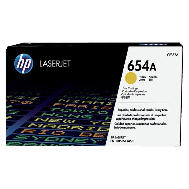 HP - Tonercartridge HP CF332A 654A GEEL