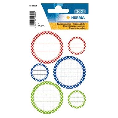HERMA -  Etiket  15028 keuken voor deksel bont