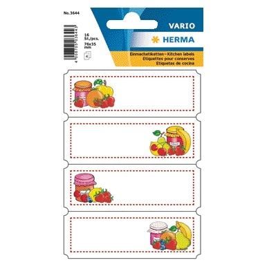 HERMA -  Etiket 3644 keuken vrucht assortiment